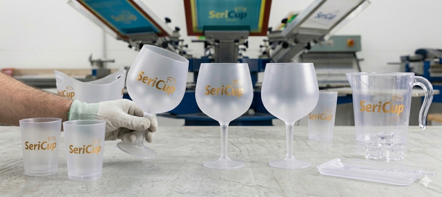 Acabados metalizados en drinkware